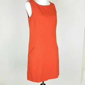 loft orange dress